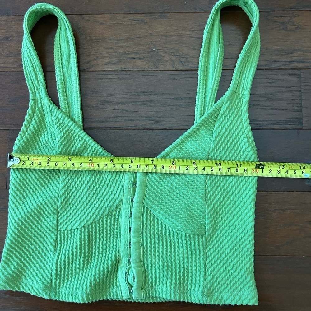 Urban Outfitters Estella Textured Tank Top green size XS - Picture 4 of 8